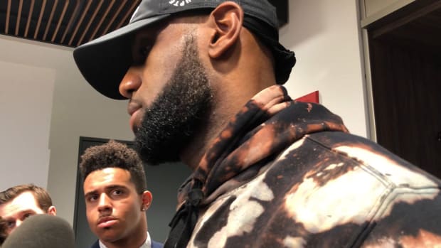 LeBron James thinks Bobby Portia made a dirty play